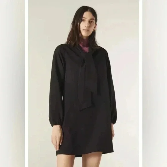 Compania Fantastica Black Cravate Dress NWT - Picture 8 of 9